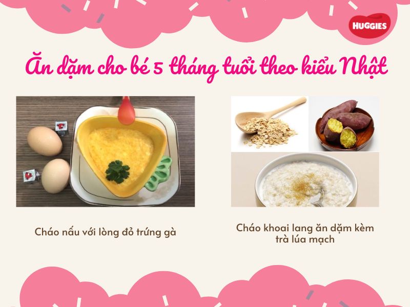 Thực đơn ăn dặm theo kiểu Nhật