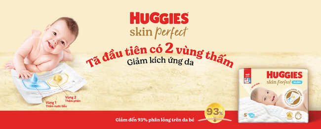 Tã dán sơ sinh Huggies Skin Perfect