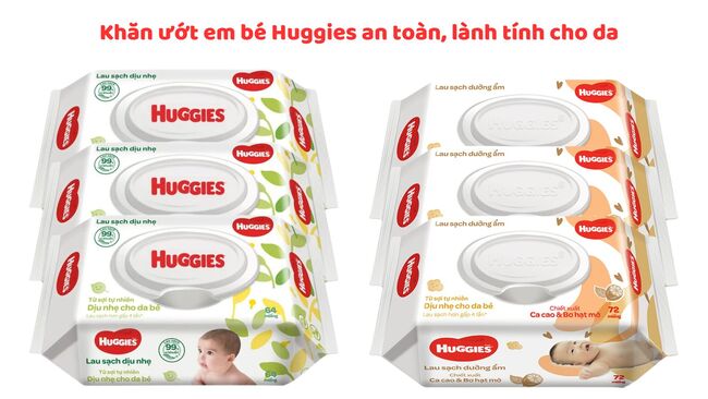 Mua khăn ướt em bé Huggies tại các địa chỉ chính hãng, uy tín