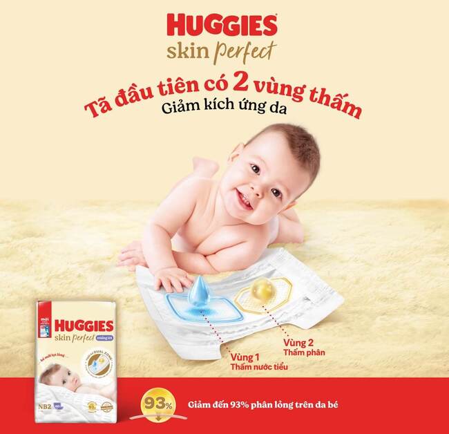 Hướng dẫn mua và giá sản phẩm miếng lót sơ sinh Huggies Skin Perfect