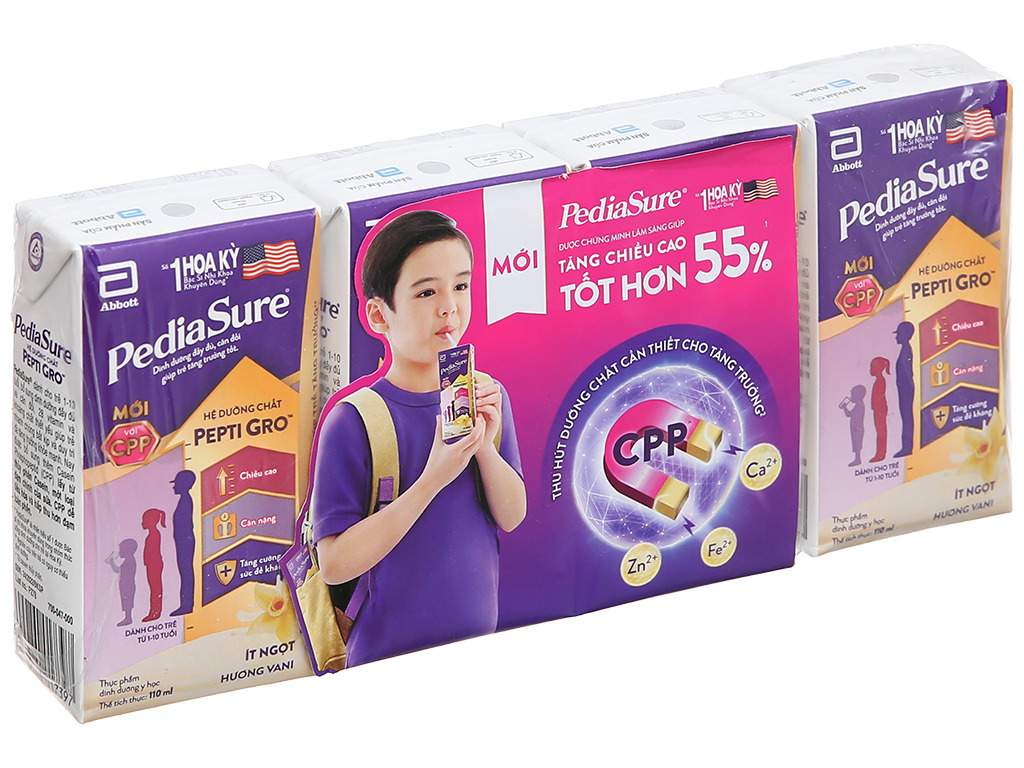 Sữa công thức pha sẵn Pediasure cho bé 1-10 tuổi