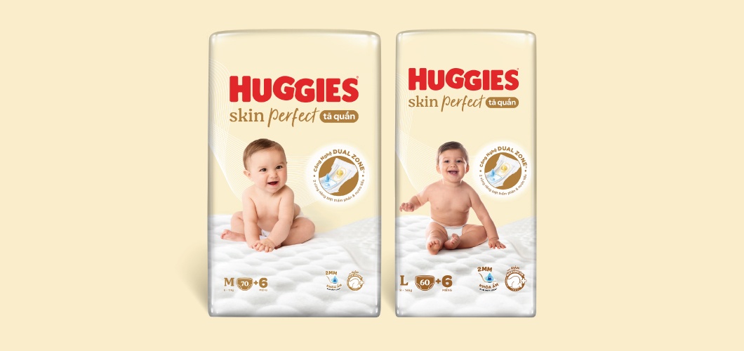 Tìm hiểu Tã quần Huggies Skin Perfect