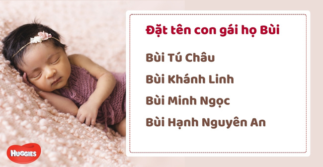 Cách đặt tên hay cho con gái họ Bùi