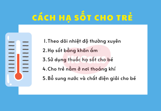 Cách hạ sốt cho trẻ